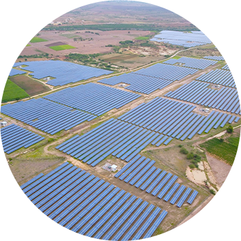 Azure Power field of solar panels